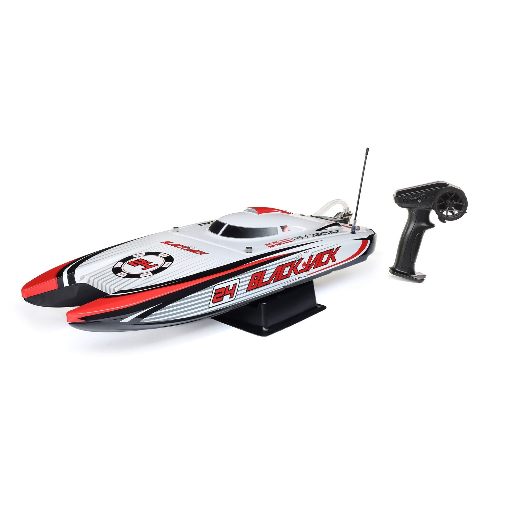 PRB08049T1 Pro Boat Blackjack 24in V2 Brushless Catamaran RTR, Vegas Offshore ProBoat