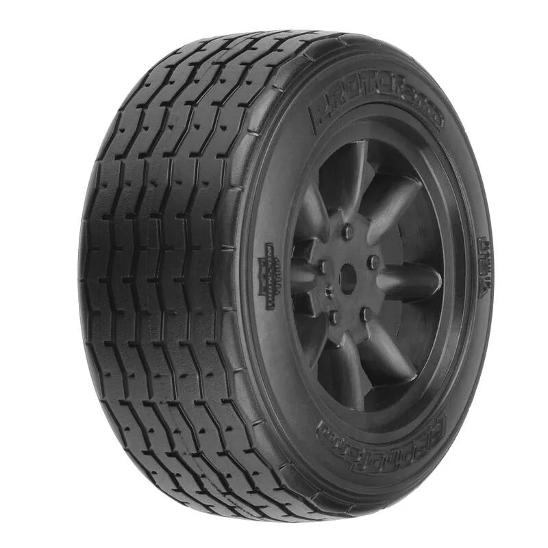 PRM1014018 Proline 1/10 PROTOform VTA Front 26mm VTA Tyres Mounted 12mm Black Wheels, 2pcs Proline