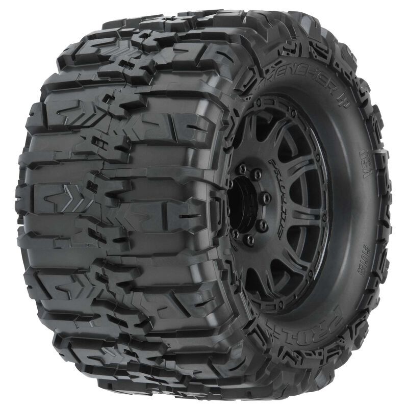 PRO1015510 Proline Trencher HP 3.8in Belted Tyres Mounted on Raid 8x32 Wheels, 17mm Hex, F/R, PR10155-10 Proline