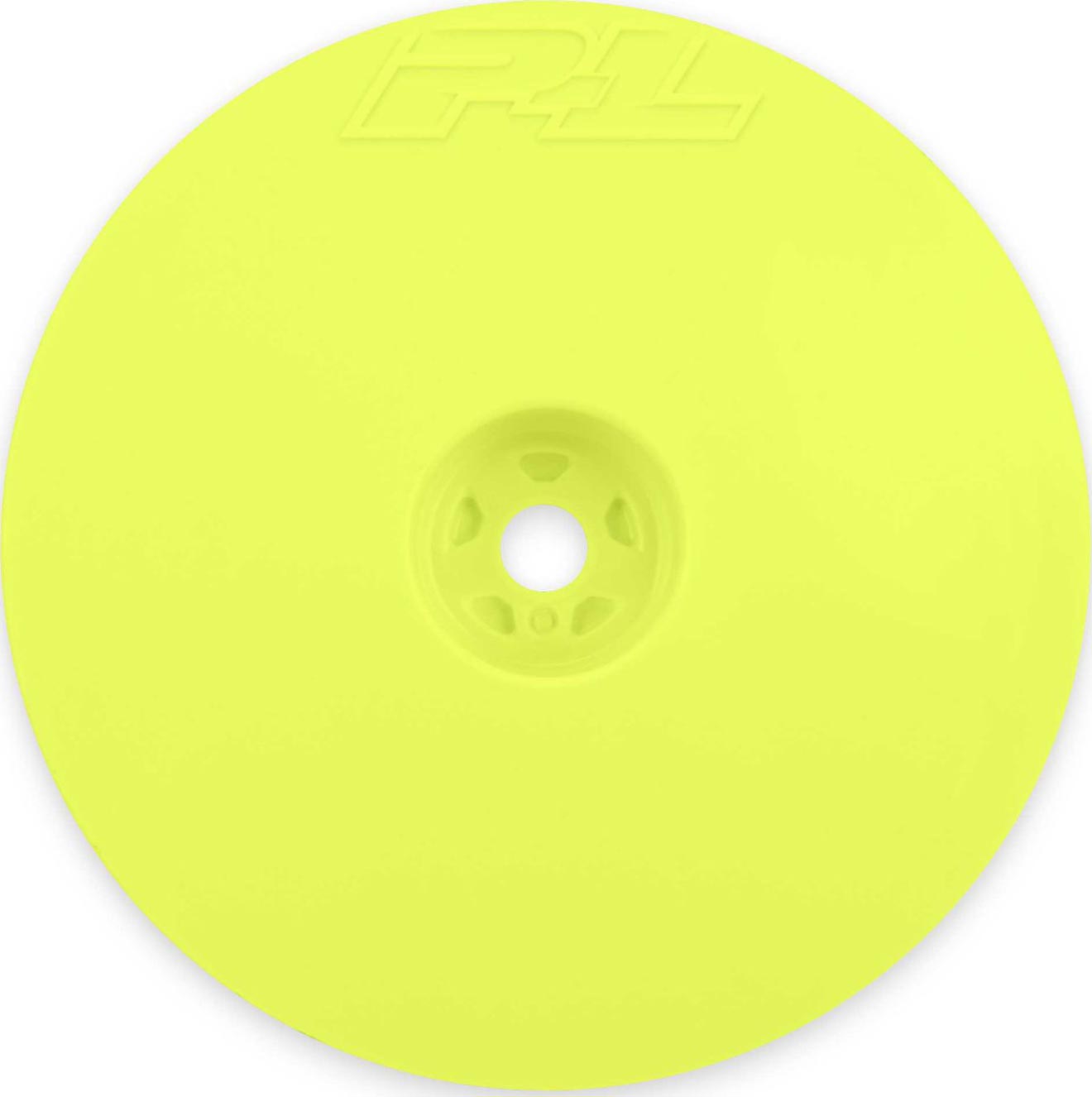 PRO277802 Proline 1/10 Velocity Narrow 2.2in Yellow 2wd Front Buggy Wheel, 12mm Hex, 2pcs Proline