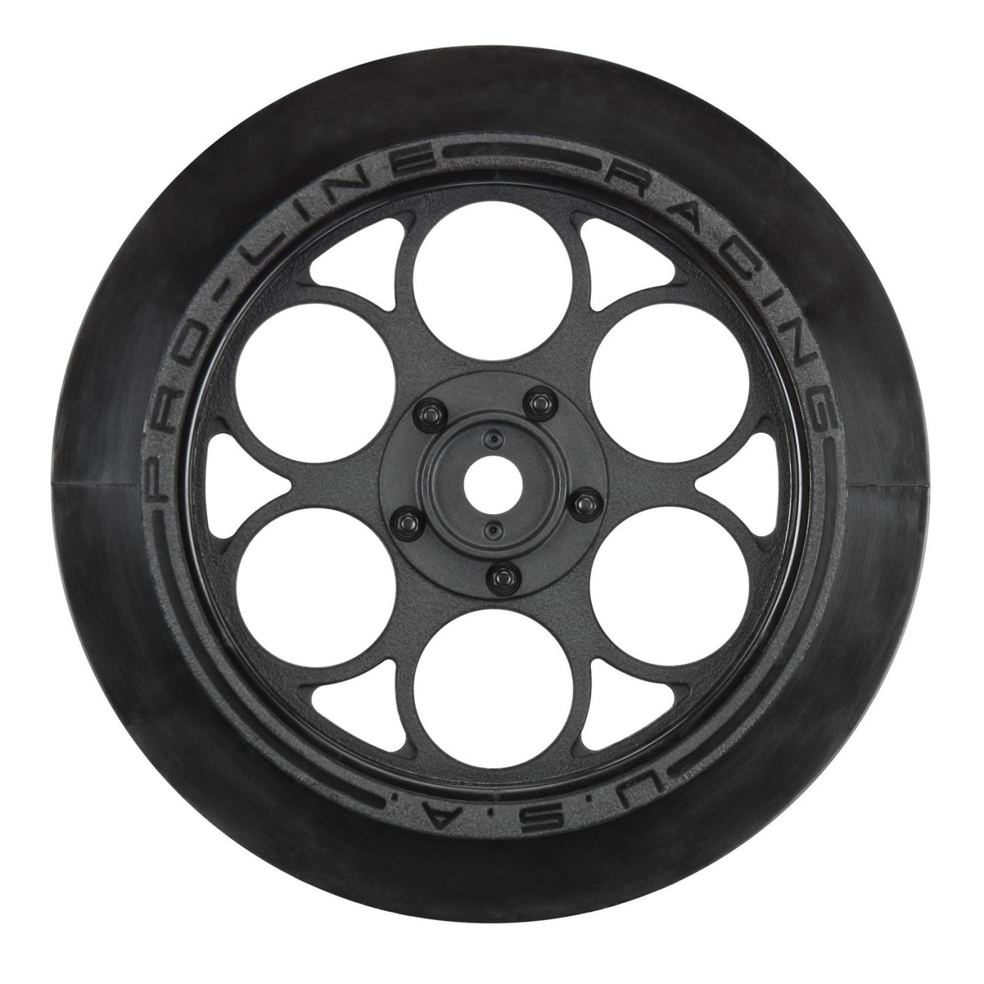 PRO280303 Proline 1/10 Showtime Front Runner 2.2in/2.7in Black Front Drag Racing Wheels, 2pcs Proline