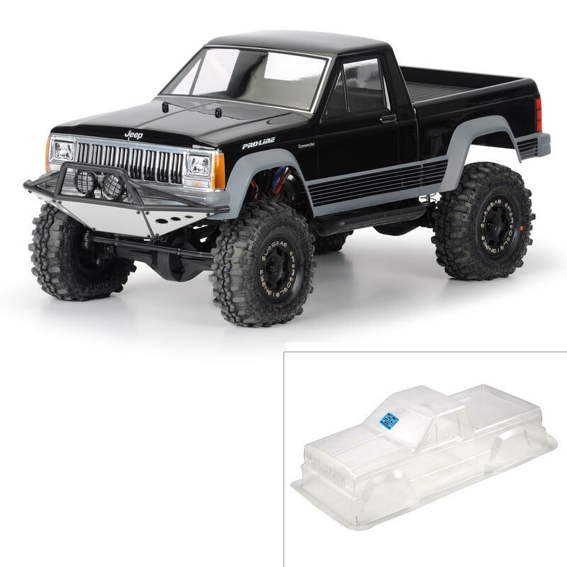 PRO336200 Proline Jeep Comanche Full Bed Clear Body, 12.3 Crawler Wheels, PR3362-00 Proline