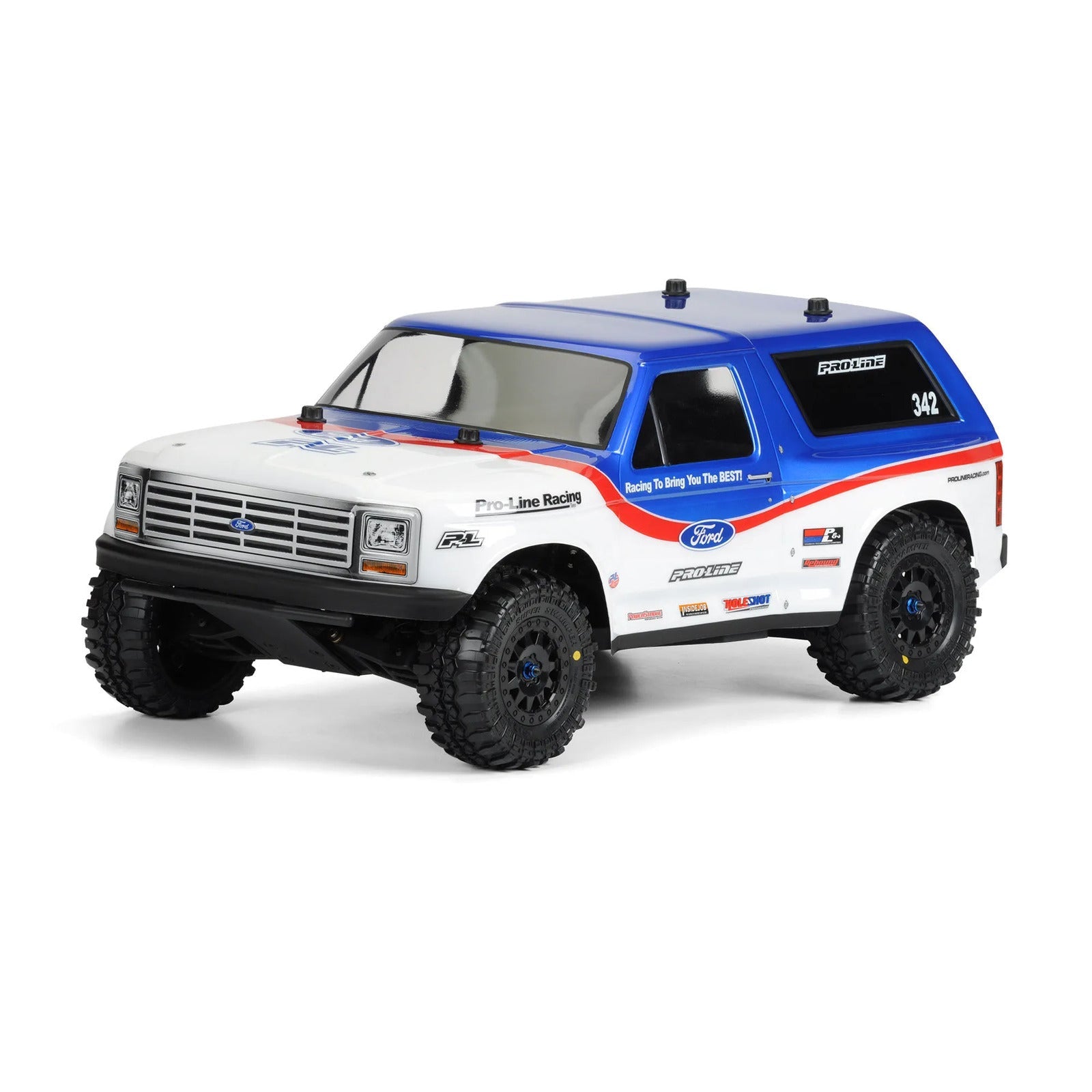 PRO342300 Proline 1981 Ford Bronco Clear Body, PRO-2 SCT, Slash, PR3423-00 Proline