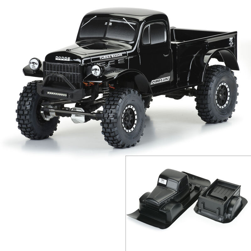 PRO349918 Proline 1946 Dodge Power Wagon Black 12.3in WB Crawler Body, PR3499-18 Proline
