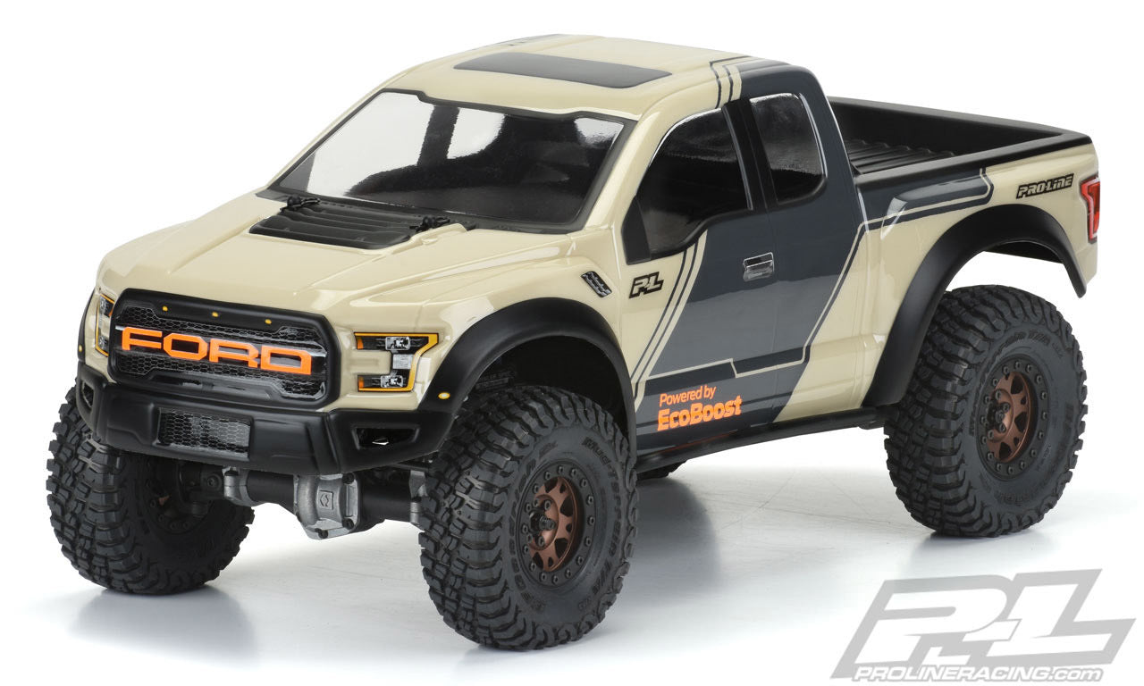 PRO351600 Proline 2017 Ford F-150 Raptor Clear Body suit 12.3in WB Crawlers, PR3516-00 Proline