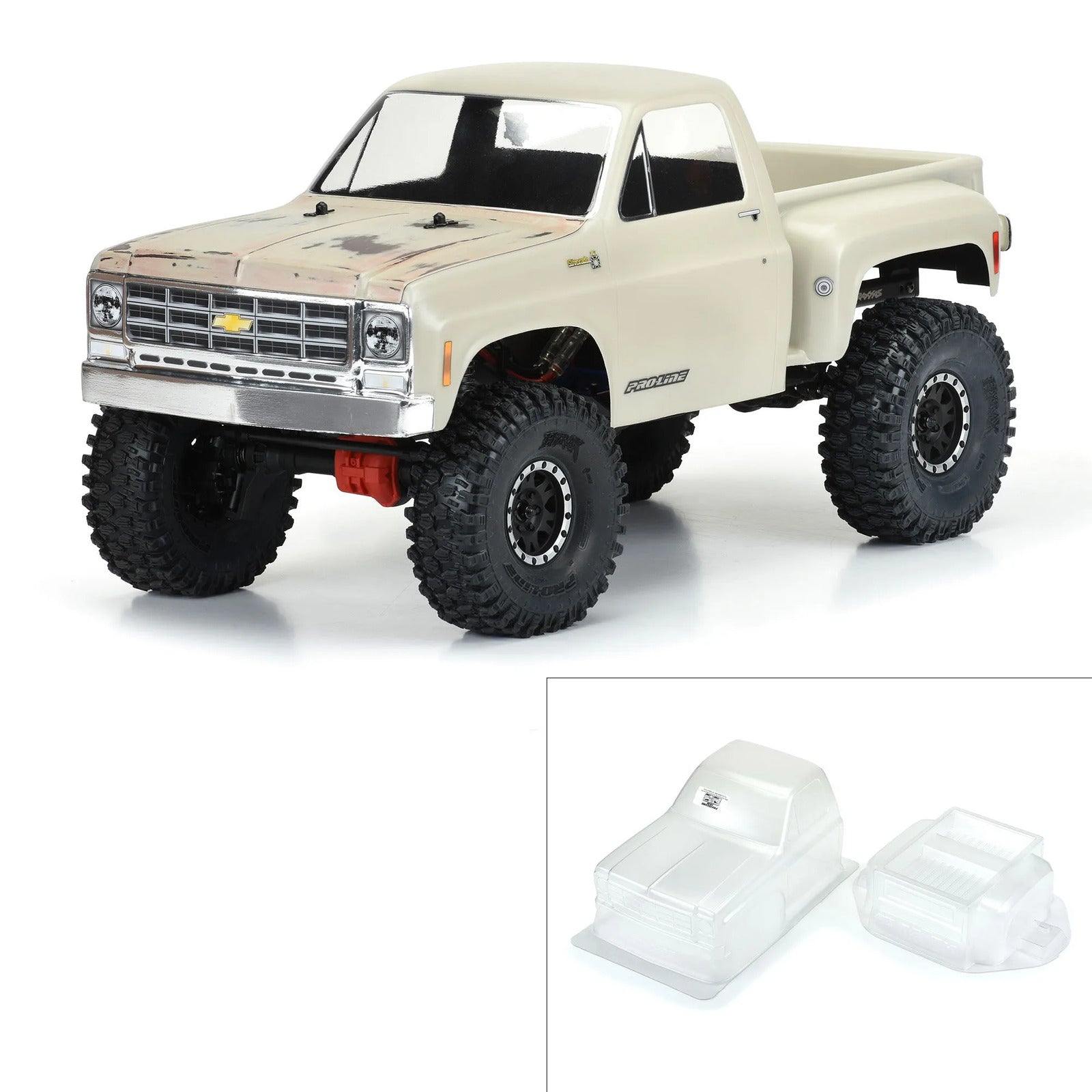 PRO352200 Proline 1978 Chevy K-10 Body suit 12.3in WB Scale Crawlers, PR3522-00 Proline