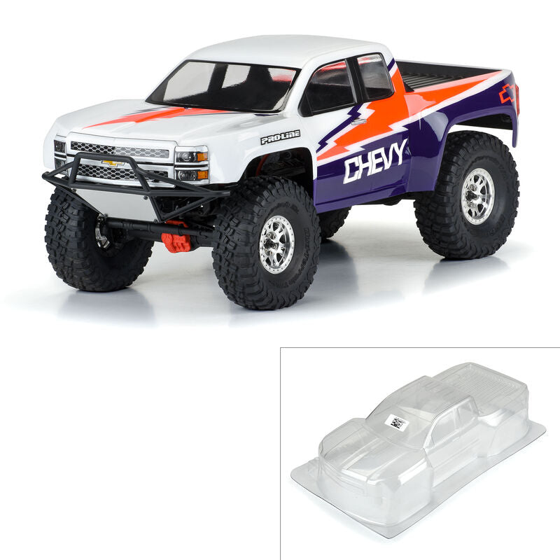 PRO360100 Proline 1/10 2015 Chevy Silverado Pre-Runner Clear Body, 12.3inch WB Proline
