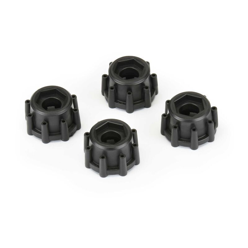 PRO634500 Proline 8x32 to 17mm Hex Adapters for 8x32 3.8in Wheels, PR6345-00 Proline