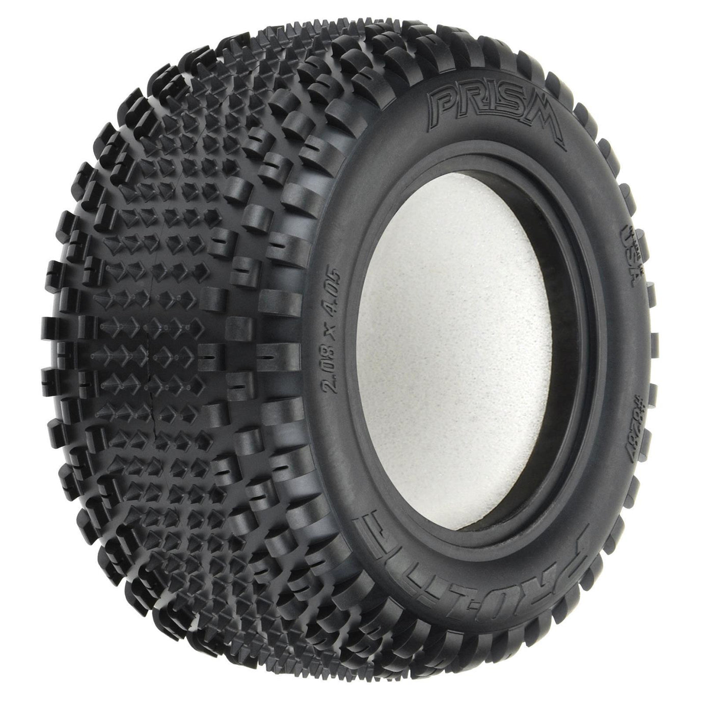 PRO8287303 Proline 1/10 Prism T CR3 Front 2.2in Carpet Stadium Truck Tyres, 2pcs Proline