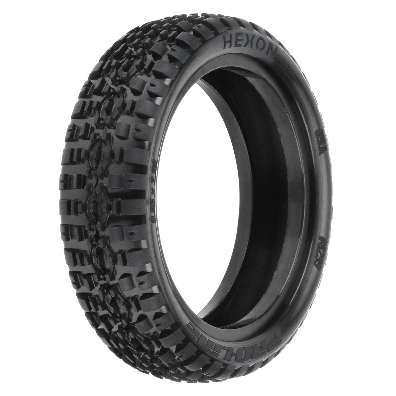 PRO8299104 Proline 1/10 Hexon Z4 2WD Front 2.2in Carpet Buggy Tyres, 2pcs Proline