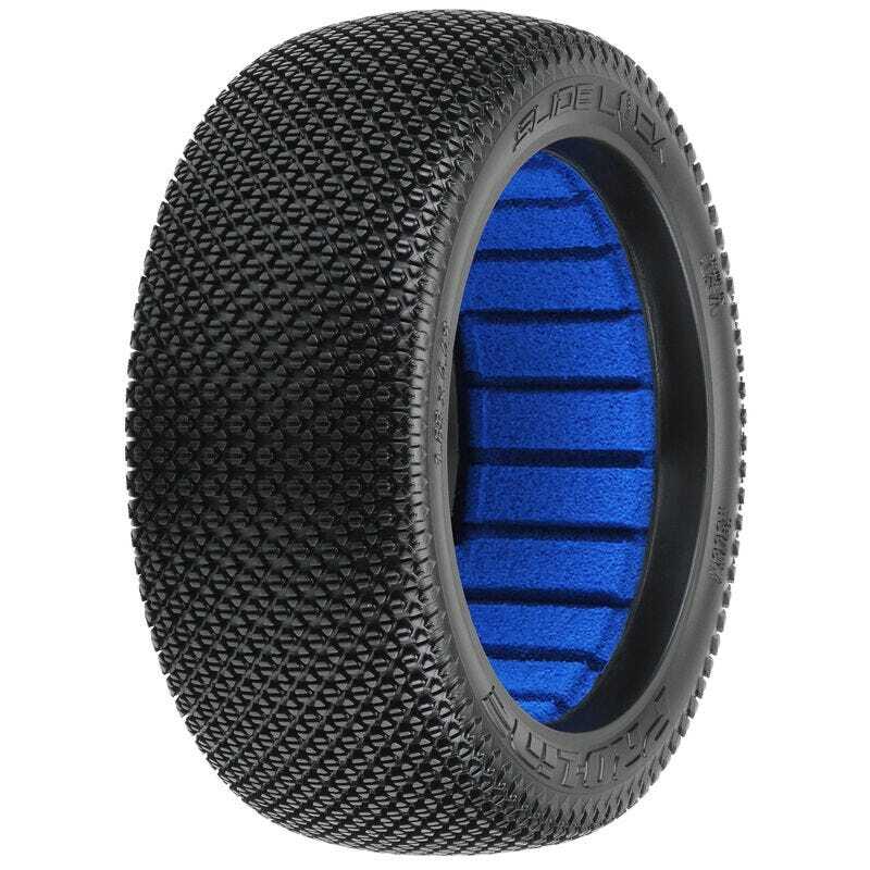 PRO906417 Proline 1/8 Slide Lock MC Clay Front/Rear Off-Road Buggy Tyres, 2pcs Proline