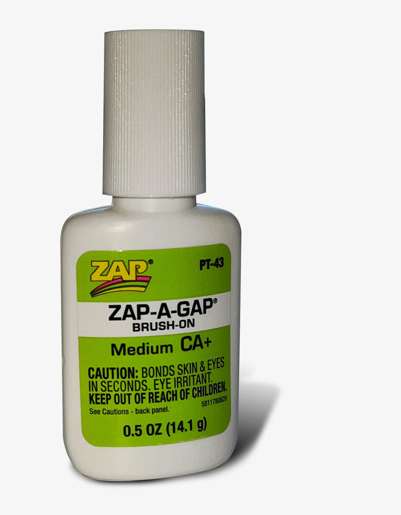 PT-43 PT-43 (#) 1/2 oz. (14.3 gram) Brush-On Zap-A-Gap, carded ZAP
