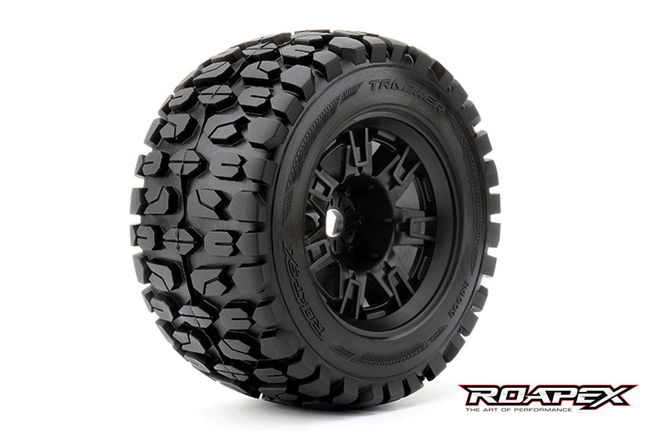 R4003-B2 Tracker Black wheel with 1/2 offset 17mm hex mounted Roapex