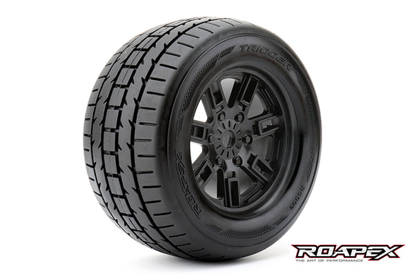 R4005-B0 Morph Black wheel with 0 offset 17mm hex mounted