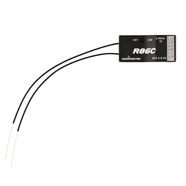 RADIOMASTER R86C V2 RECEIVER 6CH D8/ D16/ SFHSS Radio Master