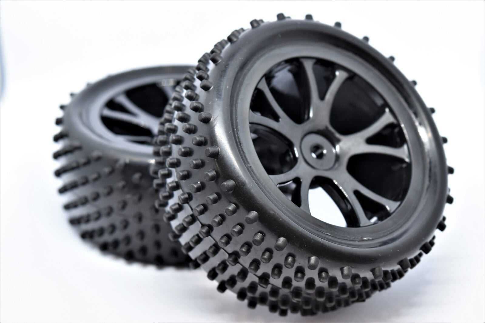 RH-10301B Rear Buggy Tyre Set Spirit (Black) River Hobby