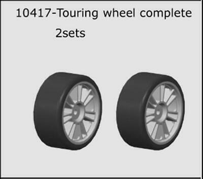 RH-10417 White Touring Wheels, 2pce (FTX-FAST0092B) River Hobby