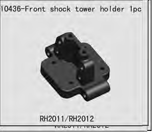RH-10436 Front shock tower holder River Hobby