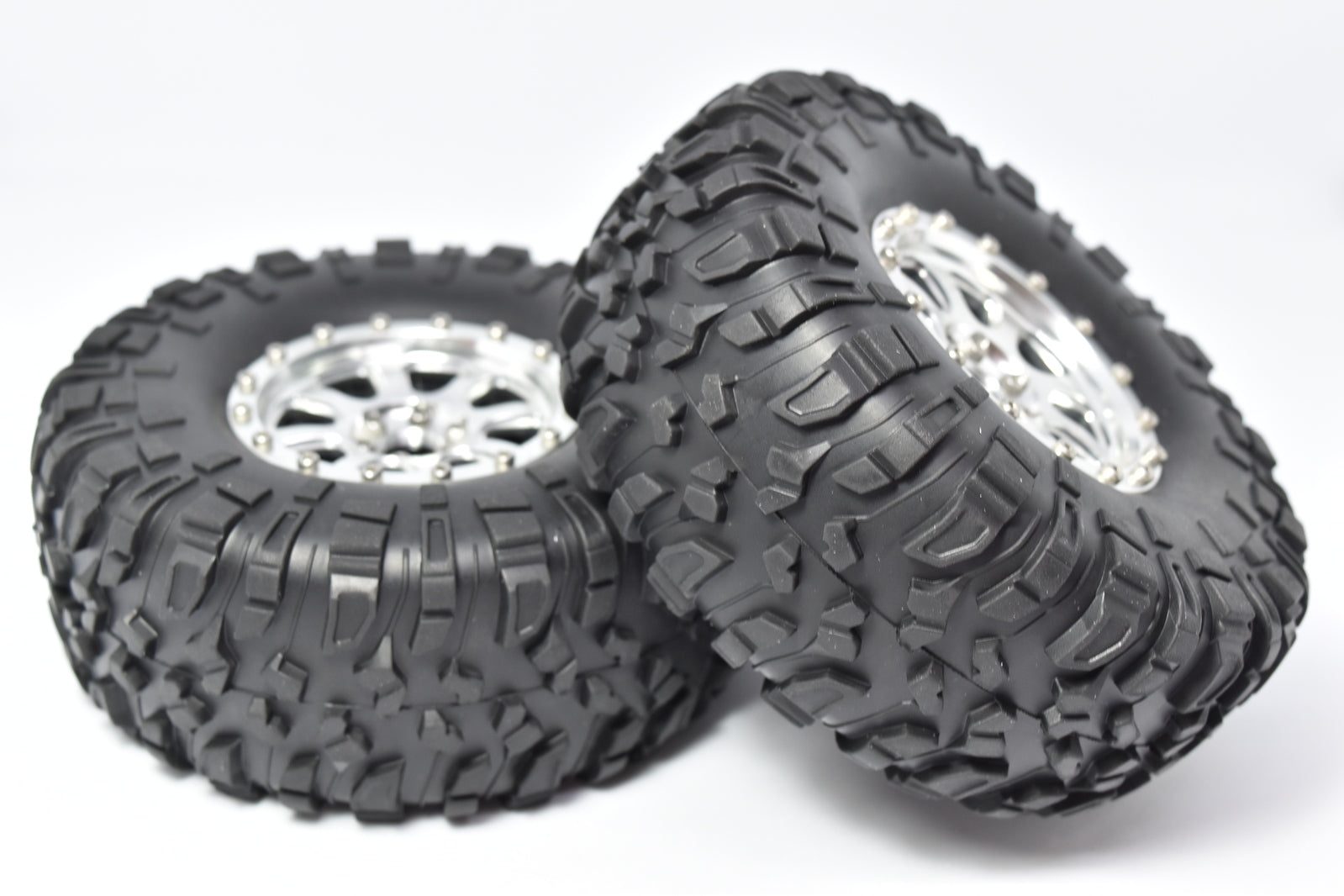 RH-10717 Pre Assembled tyres with painted rims x 2 River Hobby