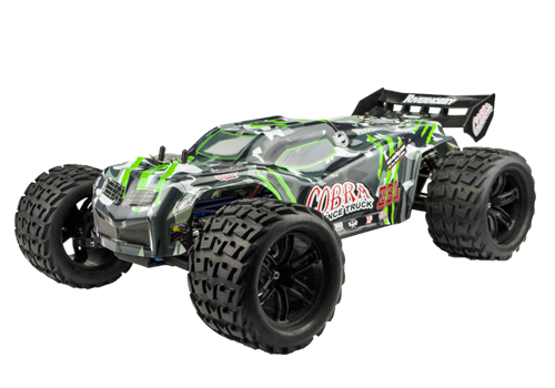 RH-818 1/8 Cobra EBL brushless RTR w/60A ESC/3650 motor/11.1V 3250mah lipo/ 2.4GHz, 3diffs, 6kg servo & charger River Hobby