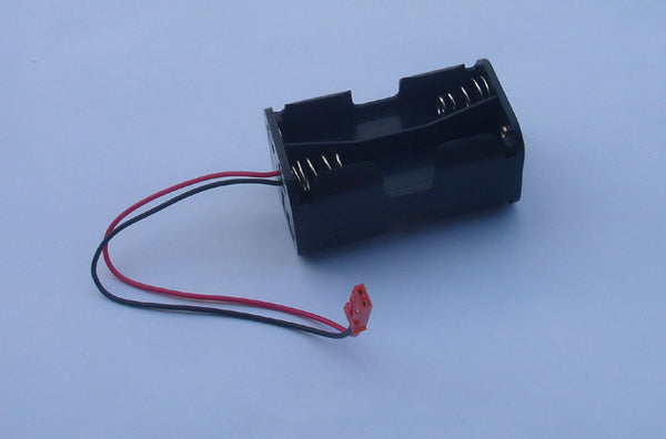 RH-H0012 Battery Case AA w/JST red plug