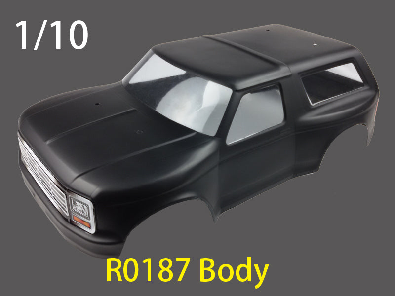 RH-R0187 Painted Jeep Matt Black Body River Hobby