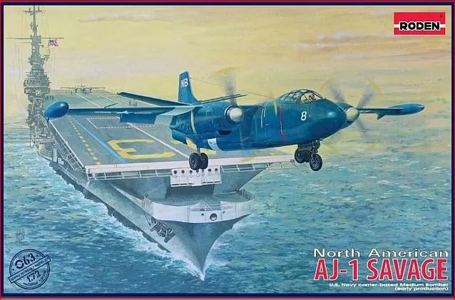 Roden 1/72 North American AJ-1 Savage Plastic Model Kit ROD063