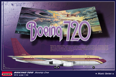 Roden 1/144 Boeing 720 Starship One *Music series Plastic Model Kit ROD314
