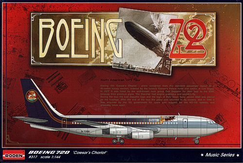 Roden 1/144 Boeing 720 Caesar's Chariot Plastic Model Kit