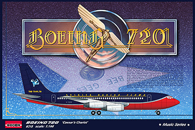 Roden 1/144 Boeing 720 ‚¬ËœCaesar‚¬„¢s Chariot‚¬„¢ Plastic Model Kit ROD318