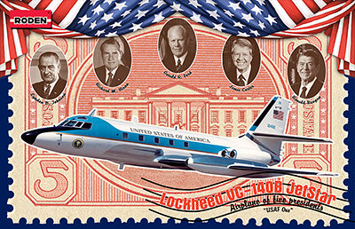 Roden 1/144 Lockheed VC-140B Jetstar (L-1329) Plastic Model Kit