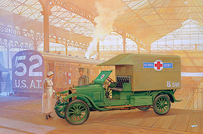 Roden 1/72 Vauxhall D-type Ambulance Plastic Model Kit