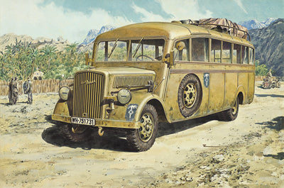 Roden 1/72 OPEL BLITZ OMNIBUS model W39 Ludewig built late Plastic Model Kit