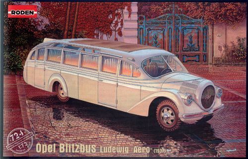 Roden 1/72 OPEL BLITZBUS LUDEWIG "AERO" - 1937 Plastic Model Kit ROD724