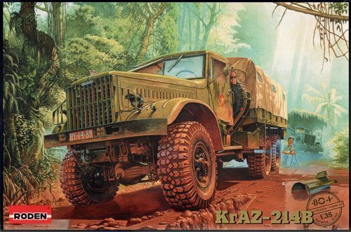 Roden 1/35 KrAZ-214B Plastic Model Kit ROD804