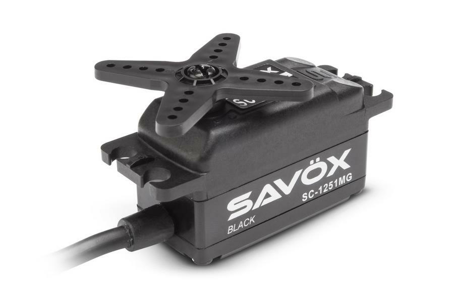 SAV-BE-SC1251MG Black Edition Low profile servo 9kg Savox