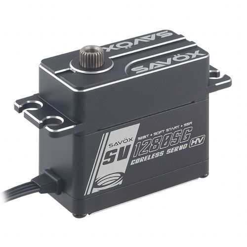 SAV-SV1280SG SV-1280SG - High Voltage Coreless Steel-Geared Monster Torque Servo Savox