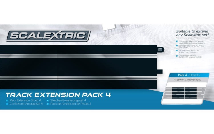 C8526 SCALEXTRIC TRACK EXTENSION PACK - 4 STRAIGHTS Scalextric