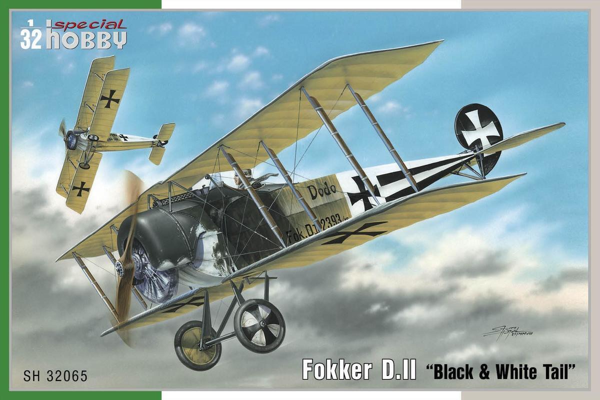 Special Hobby 1/32 Fokker D.II Black & White Tail‚¬ Plastic Model Kit SH-32065