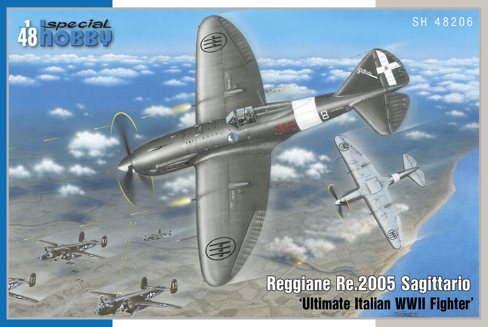 Special Hobby 1/48 Reggiane Re.2005 Sagittario €˜Ultimate Italian WWII Fighter€™ Plastic Model Kit