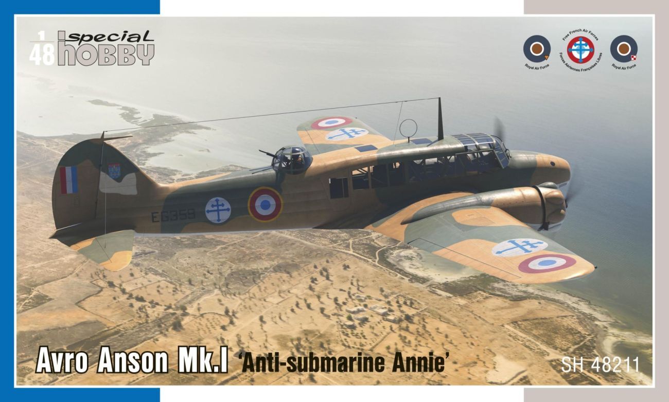 Special Hobby 1/48 Avro Anson Mk.I €˜Anti-submarine Annie€™ Plastic Model Kit