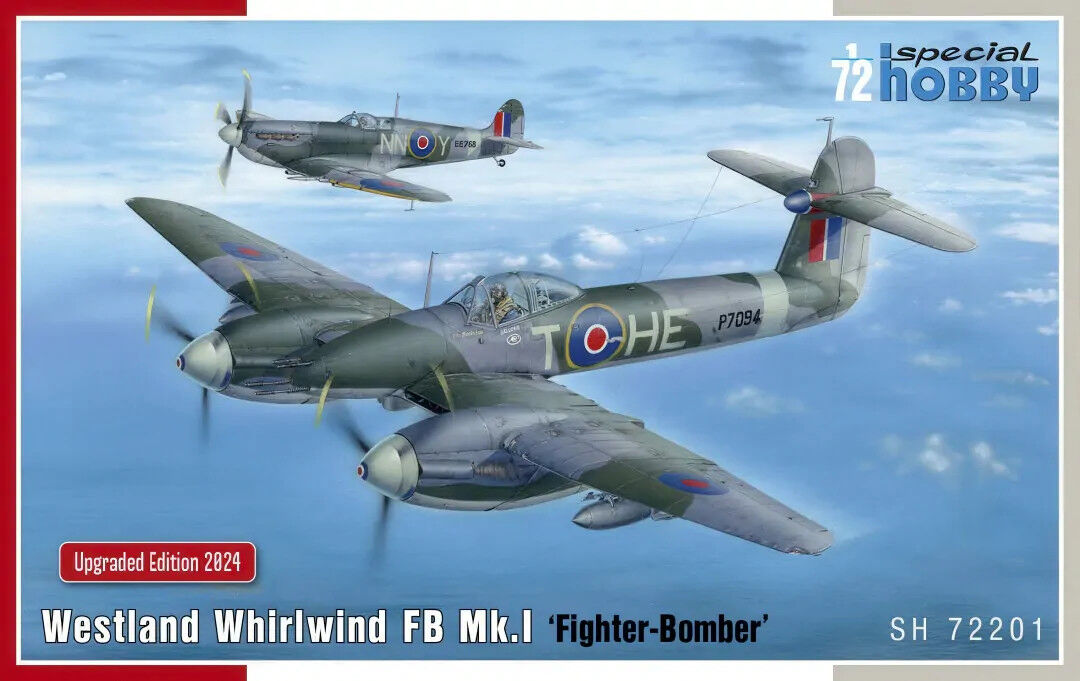 Special Hobby 1/72 Westland Whirlwind FB Mk.I Fighter-Bomber Plastic Model Kit