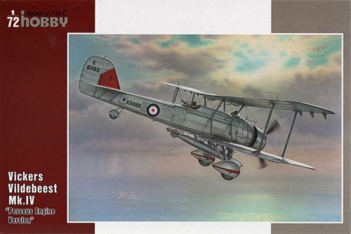 Special Hobby 1/72 Vickers Vildebeest Mk.IV €˜Perseus Engine Version€™ Plastic Model Kit