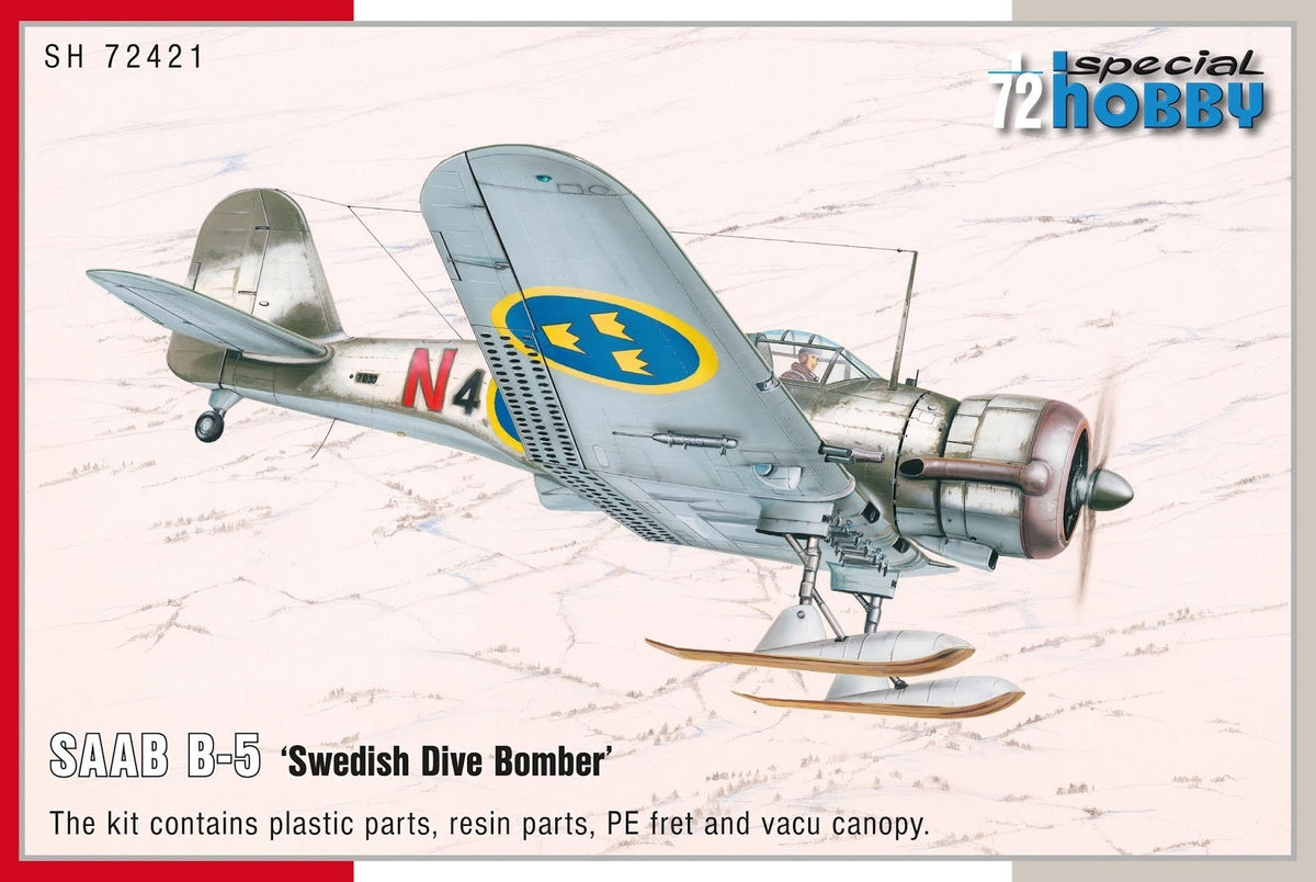 Special Hobby 1/72 SAAB B-5 ‚¬ËœSwedish Dive Bomber‚¬„¢ Plastic Model Kit SH-72421