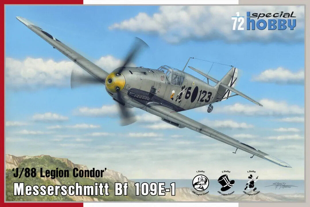 Special Hobby 1/72 Messerschmitt Bf 109E-1 'J/88 Legion Condor' Plastic Model Kit