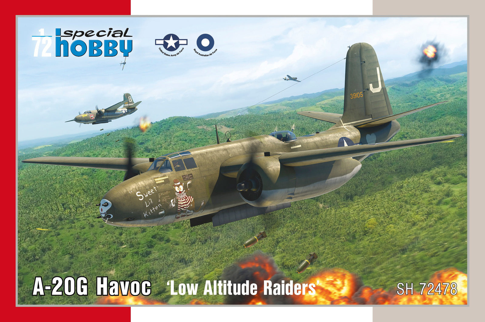 Special Hobby 1/72 A-20G Havoc €˜Low Altitude Raiders€™ Plastic Model Kit *Aus Decals*