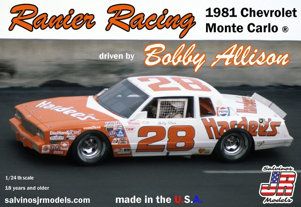 SJR-17627 Salvinos J R RRMC1981C 1/24 Ranier Racing 1981 Monte Carlo Driven by Bobby Allison Salvinos J R Models