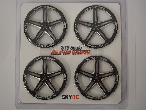 SK-600069-06 Set Up Wheel 1/10 (black)