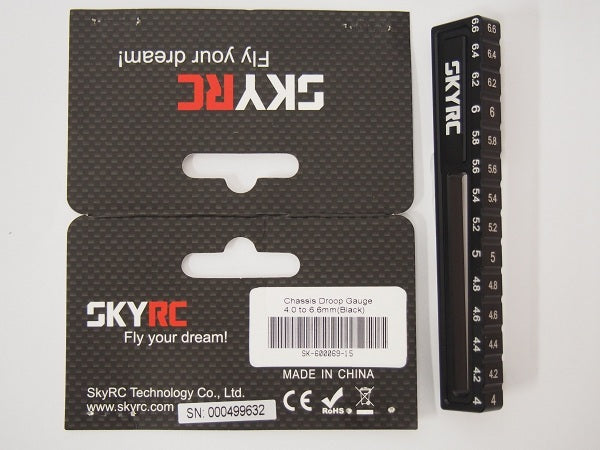 SK-600069-15 Chassis Droop Gauge 4-6.6mm (black) Sky Rc
