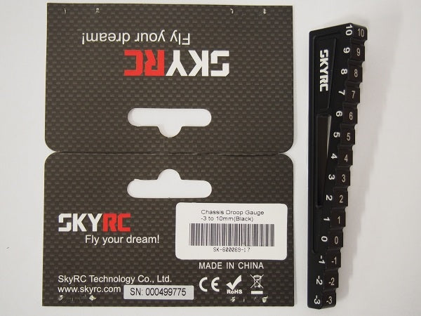 SK-600069-17 Chassis Droop Gauge 3-10mm (black) Sky Rc